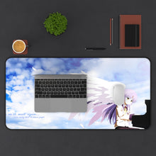 Load image into Gallery viewer, Angel Beats! Kanade Tachibana Mouse Pad (Desk Mat) With Laptop