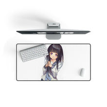 Load image into Gallery viewer, Eru Chitanda smile Mouse Pad (Desk Mat) On Desk
