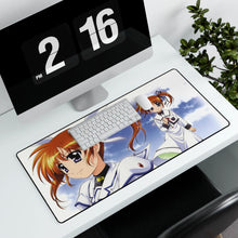 Load image into Gallery viewer, Magical Girl Lyrical Nanoha Mouse Pad (Desk Mat) With Laptop
