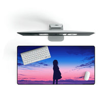 Load image into Gallery viewer, Anime Girl Silhouette Sunrise Mouse Pad (Desk Mat)