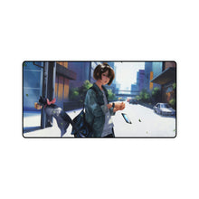 Load image into Gallery viewer, Anime, Girl, Cat, Crosswalk, Mouse Pad (Desk Mat)