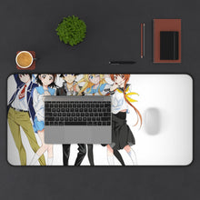 Load image into Gallery viewer, Nisekoi Chitoge Kirisaki, Kosaki Onodera, Seishirou Tsugumi, Marika Tachibana Mouse Pad (Desk Mat) With Laptop