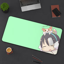 Load image into Gallery viewer, Laid-Back Camp Mouse Pad (Desk Mat) On Desk