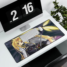 Load image into Gallery viewer, Magical Girl Lyrical Nanoha Mouse Pad (Desk Mat) With Laptop