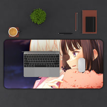 Load image into Gallery viewer, Lycoris Recoil Takina Inoue, Chisato Nishikigi Mouse Pad (Desk Mat) With Laptop