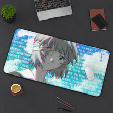 Load image into Gallery viewer, Neon Genesis Evangelion - Rei Ayanami Mouse Pad (Desk Mat) On Desk