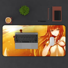 Load image into Gallery viewer, Spice And Wolf Mouse Pad (Desk Mat) With Laptop
