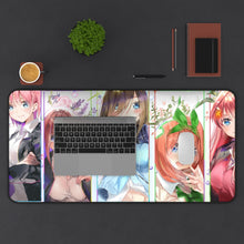 Load image into Gallery viewer, The Quintessential Quintuplets Miku Nakano, Itsuki Nakano, Nino Nakano, Yotsuba Nakano, Ichika Nakano Mouse Pad (Desk Mat) With Laptop