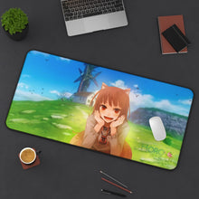 Load image into Gallery viewer, Spice And Wolf Mouse Pad (Desk Mat) On Desk