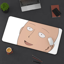 Load image into Gallery viewer, Saitama Mouse Pad (Desk Mat) On Desk