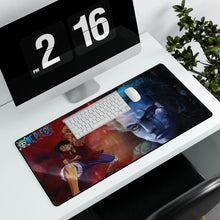 Load image into Gallery viewer, Luffy and Zorro Mouse Pad (Desk Mat) With Laptop