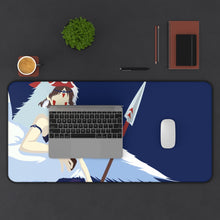 Load image into Gallery viewer, San Mononoke Hime / Princess Mononoke Mouse Pad (Desk Mat) With Laptop