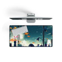 Load image into Gallery viewer, View of Goldfish in the Sky from Desktop Mouse Pad (Desk Mat) On Desk
