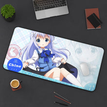Load image into Gallery viewer, Is The Order A Rabbit? Mouse Pad (Desk Mat) On Desk