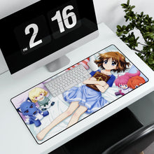Load image into Gallery viewer, Magical Girl Lyrical Nanoha Mouse Pad (Desk Mat) With Laptop