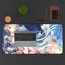 Load image into Gallery viewer, Granblue Fantasy Lyria, Djeeta, Granblue Fantasy Mouse Pad (Desk Mat) With Laptop