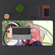 Load image into Gallery viewer, Mayoi the Crayon Snail Mouse Pad (Desk Mat) With Laptop
