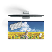 Load image into Gallery viewer, Girl in sunflower field Mouse Pad (Desk Mat) On Desk