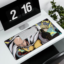 Load image into Gallery viewer, Anime One-Punch Man Mouse Pad (Desk Mat) With Laptop