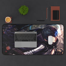 Load image into Gallery viewer, Black Rock Shooter Mato Kuroi Mouse Pad (Desk Mat) With Laptop