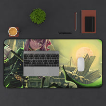 Load image into Gallery viewer, Shinoa Green Moon Mouse Pad (Desk Mat) With Laptop