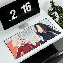 Load image into Gallery viewer, Lycoris Recoil Takina Inoue, Chisato Nishikigi Mouse Pad (Desk Mat) With Laptop