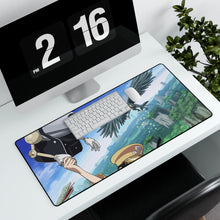 Load image into Gallery viewer, Magmel of the Sea Blue Mouse Pad (Desk Mat) With Laptop