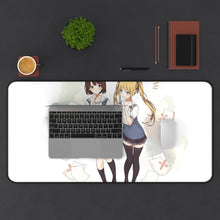 Load image into Gallery viewer, Saekano: How to Raise a Boring Girlfriend Eriri Spencer Sawamura Mouse Pad (Desk Mat) With Laptop
