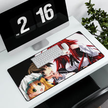 Load image into Gallery viewer, High School DxD Rias Gremory, Issei Hyoudou, Asia Argento Mouse Pad (Desk Mat) With Laptop