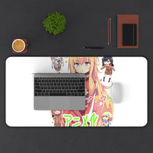 Load image into Gallery viewer, Gabriel DropOut Satanichia Kurumizawa Mcdowell, Gabriel Tenma White, Vignette Tsukinose April, Raphiel Shiraha Ainsworth Mouse Pad (Desk Mat) With Laptop