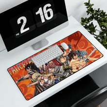 Load image into Gallery viewer, Fairy Tail Natsu Dragneel, Erza Scarlet, Gray Fullbuster, Lucy Heartfilia, Wendy Marvell Mouse Pad (Desk Mat) With Laptop