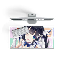 Load image into Gallery viewer, Is It Wrong to Try to Pick Up Girls in a Dungeon? Hestia Mouse Pad (Desk Mat) On Desk