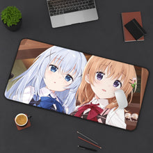 Load image into Gallery viewer, Is The Order A Rabbit? Mouse Pad (Desk Mat) On Desk