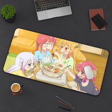 Load image into Gallery viewer, Miss Kobayashi's Dragon Maid Kanna Kamui, Ilulu, Kobayashi, Kobayashi San Chi No Maid Dragon, Tohru Mouse Pad (Desk Mat) On Desk
