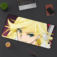 Load image into Gallery viewer, Panty & Stocking with Garterbelt Panty Anarchy, Panty Stocking With Garterbelt Mouse Pad (Desk Mat) On Desk