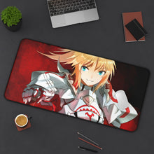 Load image into Gallery viewer, Fate/Apocrypha Saber Of Red Mouse Pad (Desk Mat) On Desk