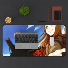 Load image into Gallery viewer, Spice And Wolf Mouse Pad (Desk Mat) With Laptop