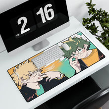 Load image into Gallery viewer, My Hero Academia Izuku Midoriya, Katsuki Bakugou Mouse Pad (Desk Mat) With Laptop