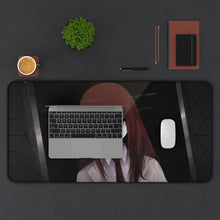 Load image into Gallery viewer, Kurisu Makise Mouse Pad (Desk Mat) With Laptop