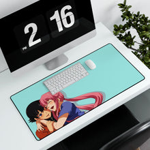 Load image into Gallery viewer, Mirai Nikki Yuno Gasai Mouse Pad (Desk Mat) With Laptop
