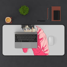 Load image into Gallery viewer, Yuri!!! On Ice Mouse Pad (Desk Mat) With Laptop