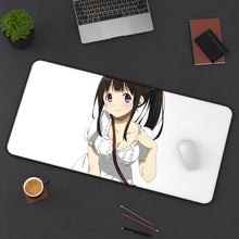 Load image into Gallery viewer, Eru Chitanda Smile Mouse Pad (Desk Mat) On Desk