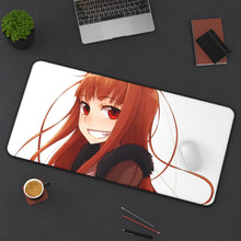 Load image into Gallery viewer, Spice And Wolf Mouse Pad (Desk Mat) On Desk