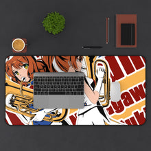 Load image into Gallery viewer, Sound! Euphonium Kumiko Oumae, Natsuki Nakagawa Mouse Pad (Desk Mat) With Laptop