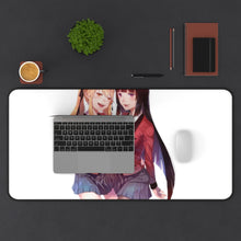 Load image into Gallery viewer, Kakegurui Yumeko Jabami, Mary Saotome Mouse Pad (Desk Mat) With Laptop