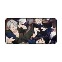 Load image into Gallery viewer, Yuri!!! On Ice Victor Nikiforov, Yuri Plisetsky, Yuuri Katsuki Mouse Pad (Desk Mat)