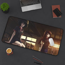 Load image into Gallery viewer, Mei and Izumi Mouse Pad (Desk Mat) On Desk