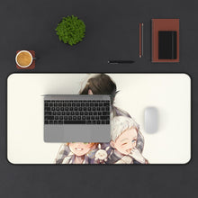 Load image into Gallery viewer, The Promised Neverland Ray, Norman, Emma Mouse Pad (Desk Mat) With Laptop