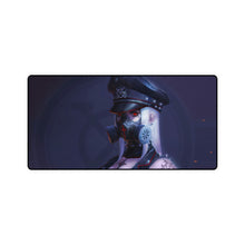 Load image into Gallery viewer, Cyberpunk, Anime, Girl, Red Eye, Gas Mask, Sci-Fi, Mouse Pad (Desk Mat)