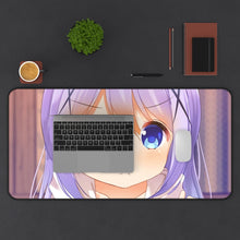 Load image into Gallery viewer, Is The Order A Rabbit? Mouse Pad (Desk Mat) With Laptop